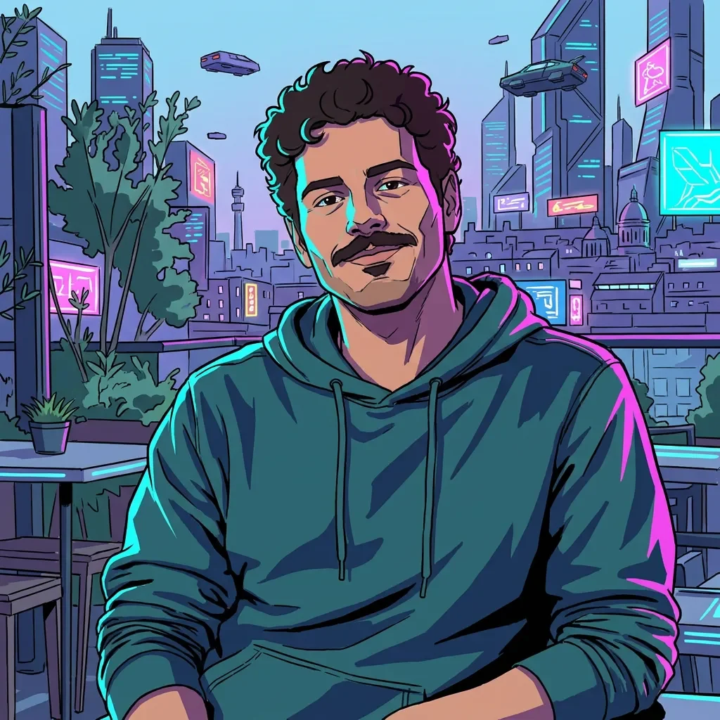 Cyberpunk toon: Neon ink, deep shadows and electric color