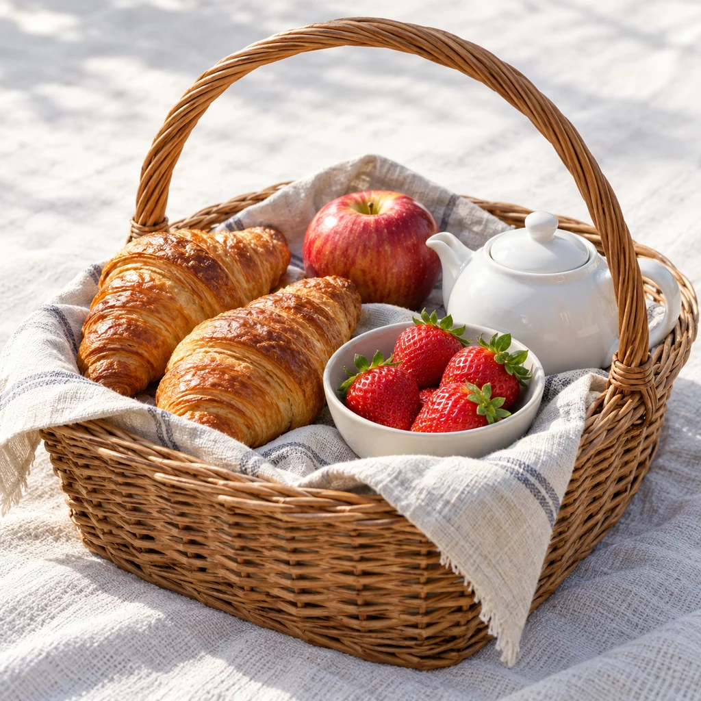 Synthetic food photograph before conversion