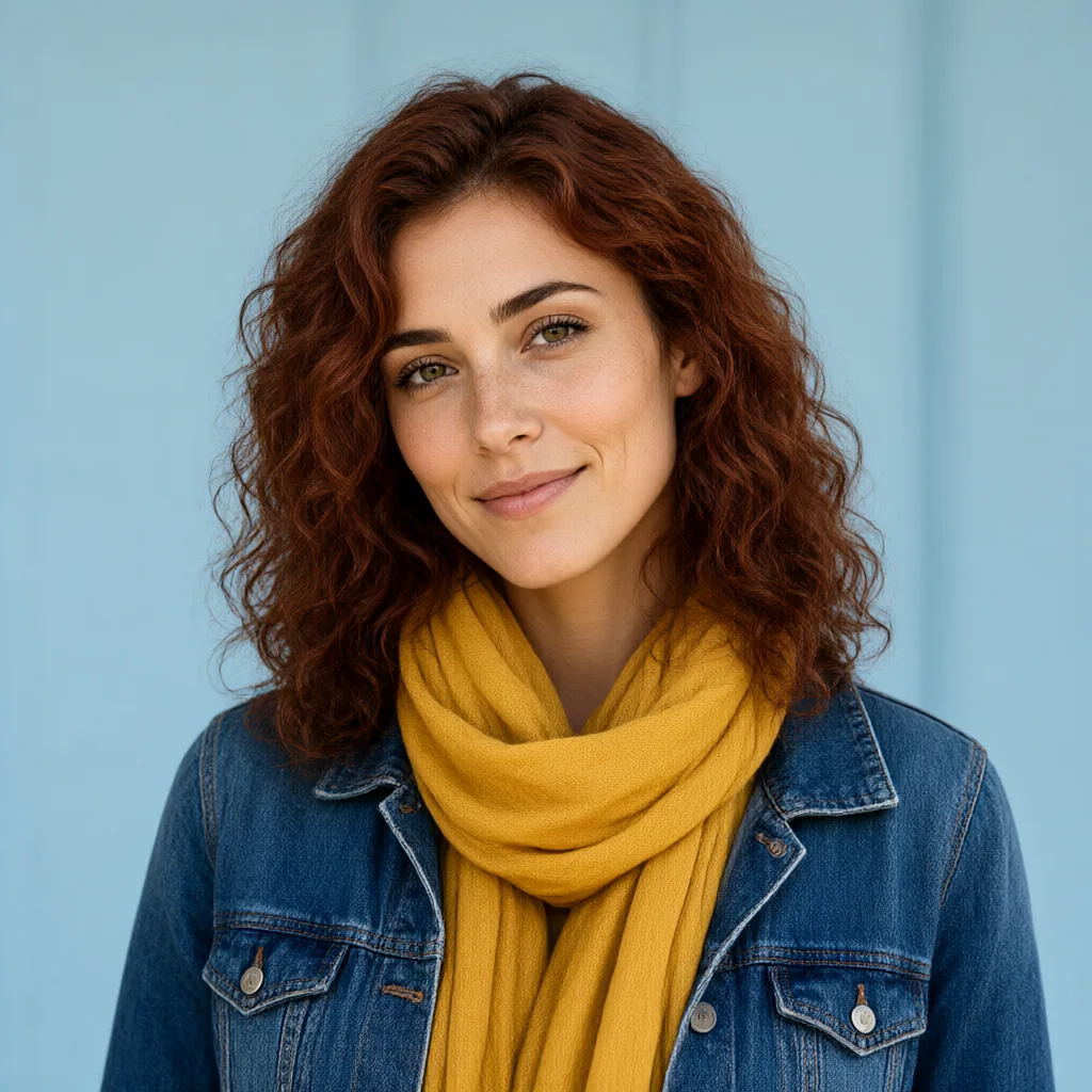 Synthetic portrait photograph before pixel conversion