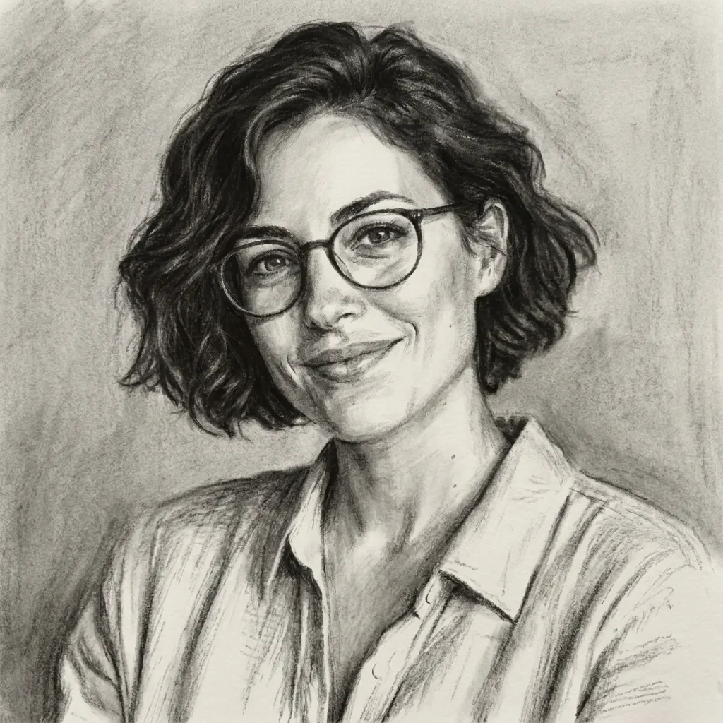 Charcoal treatment of the same synthetic portrait